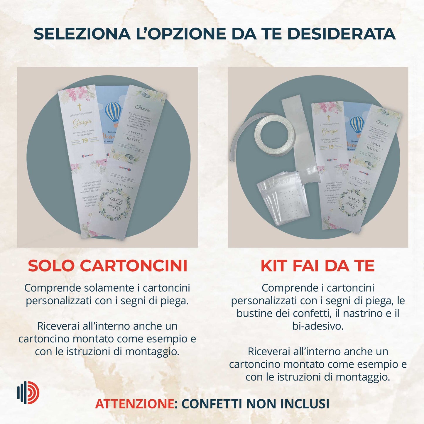 Porta confetti laurea personalizzato con fiocco - Bomboniera elegante per confettata di laurea EchoPrint