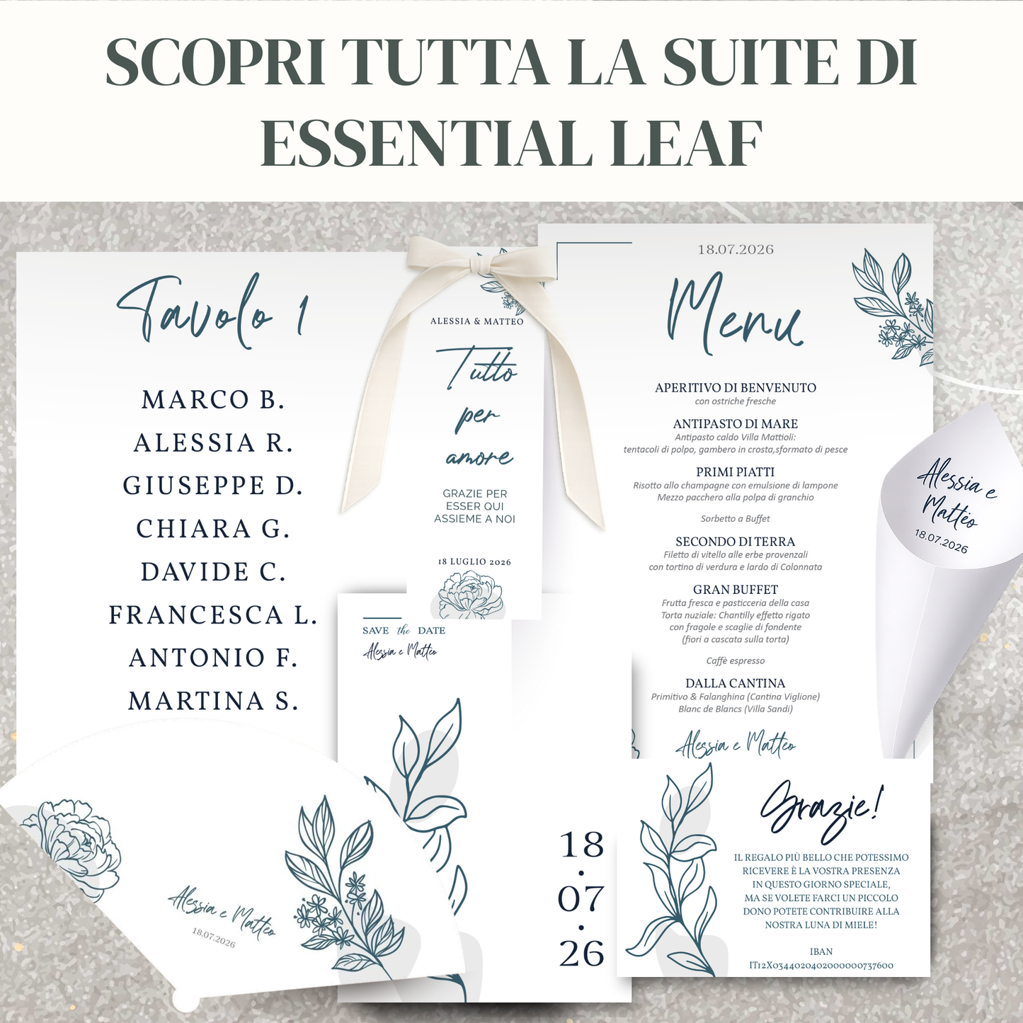 Coordinati Matrimonio Essential Leaf