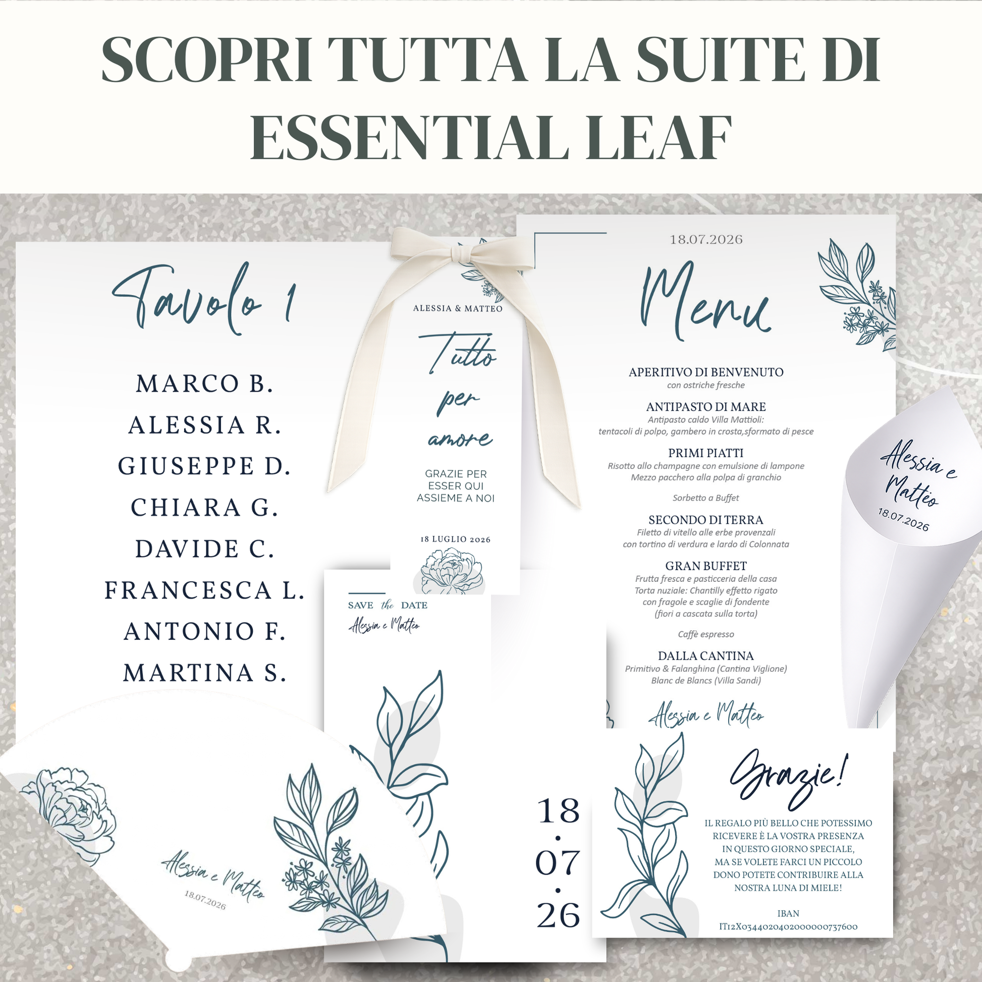 Coordinati Matrimonio Essential Leaf