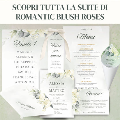 Coordinato Matrimonio personalizzato Botanical Circle
