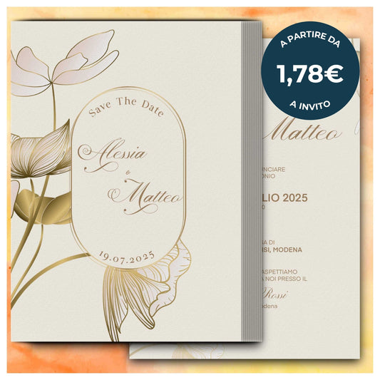 Partecipazioni Matrimonio Personalizzate - Linea Essential WI-8