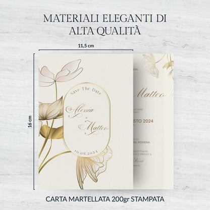Partecipazioni Matrimonio Personalizzate - Linea Essential WI-8