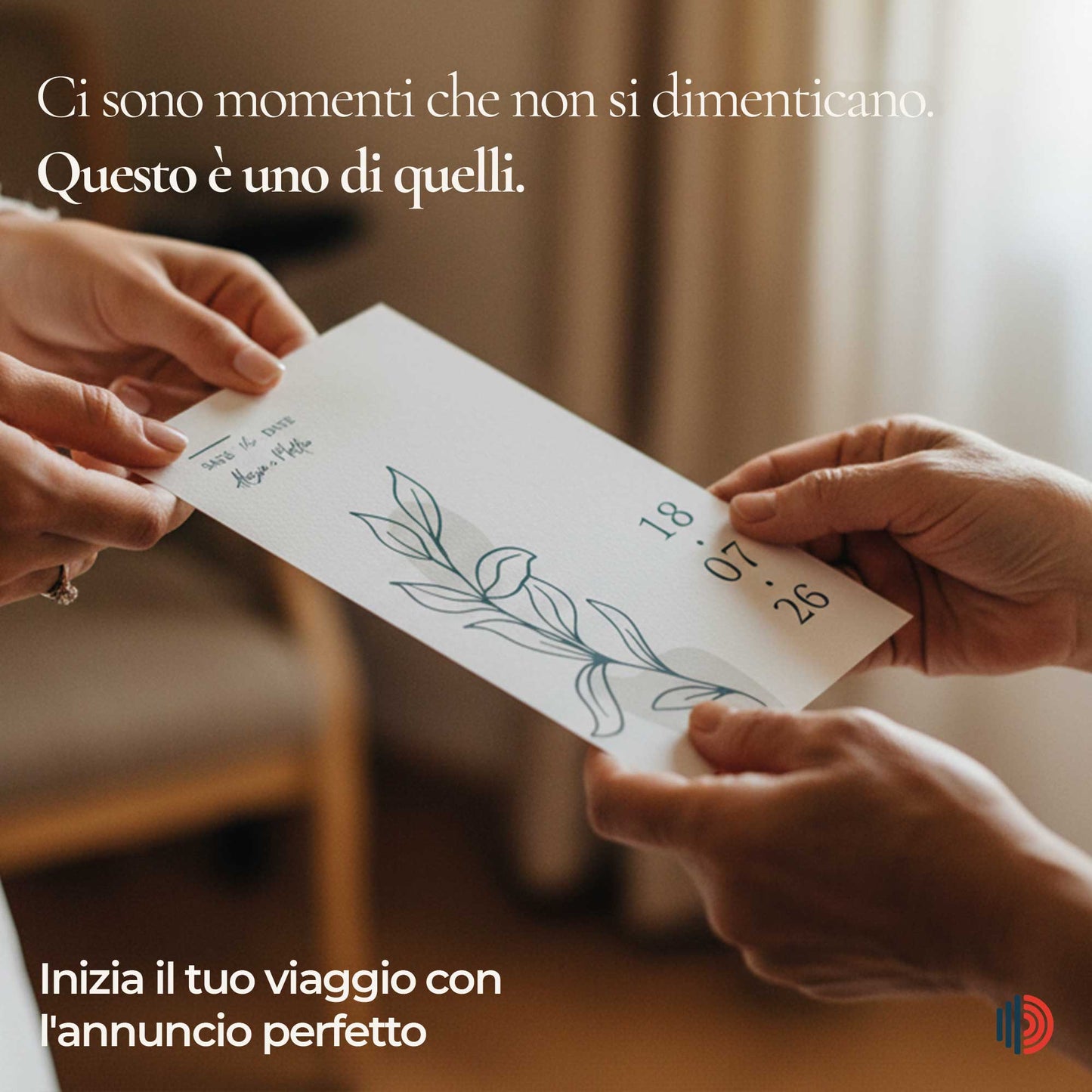 Partecipazioni Matrimonio Personalizzate 2026 - Essential Leaf