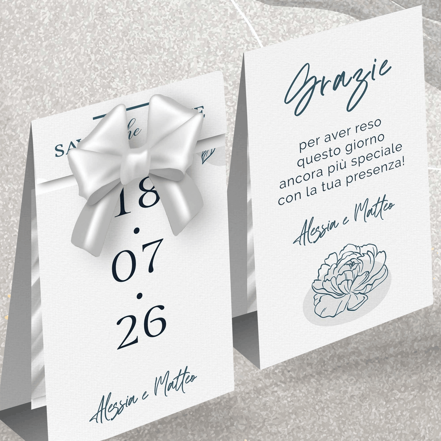 Porta Confetti Segnaposto Matrimonio Coordinato personalizzabile