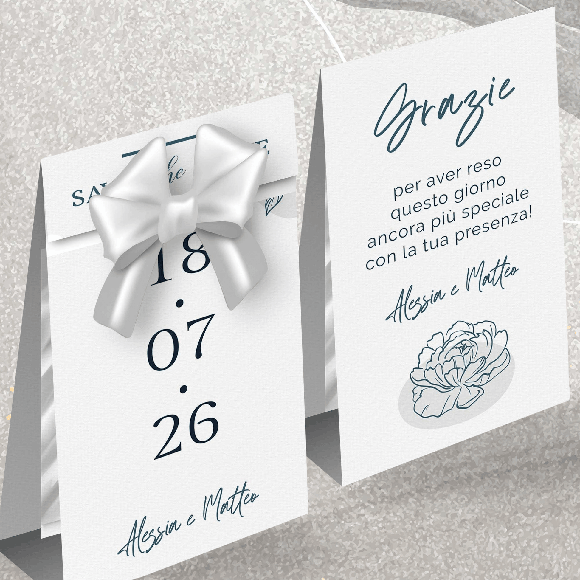 Porta Confetti Segnaposto Matrimonio Coordinato personalizzabile