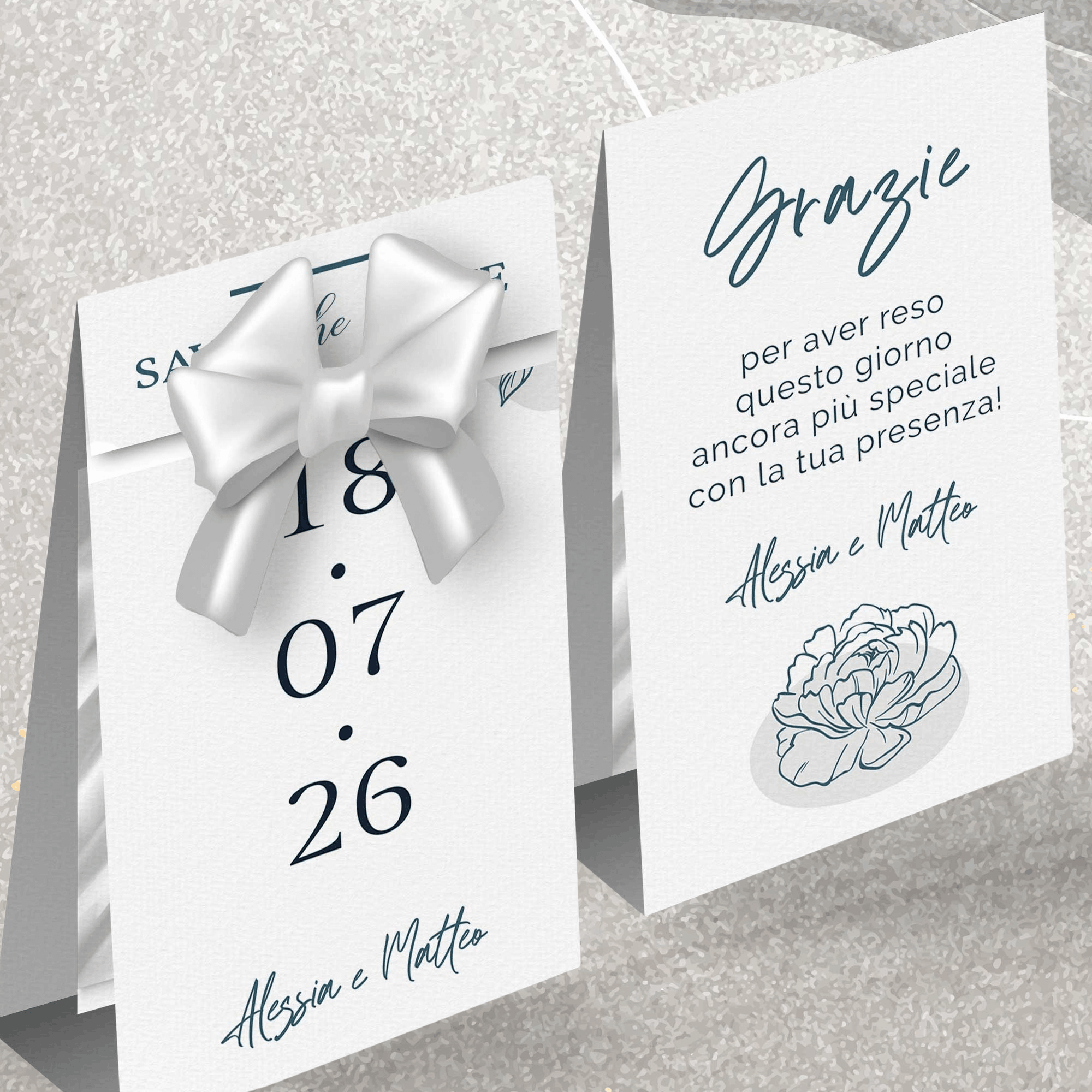Porta Confetti Segnaposto Matrimonio Coordinato personalizzabile