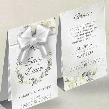 Porta Confetti Segnaposto Matrimonio personalizzato Botanical Circle