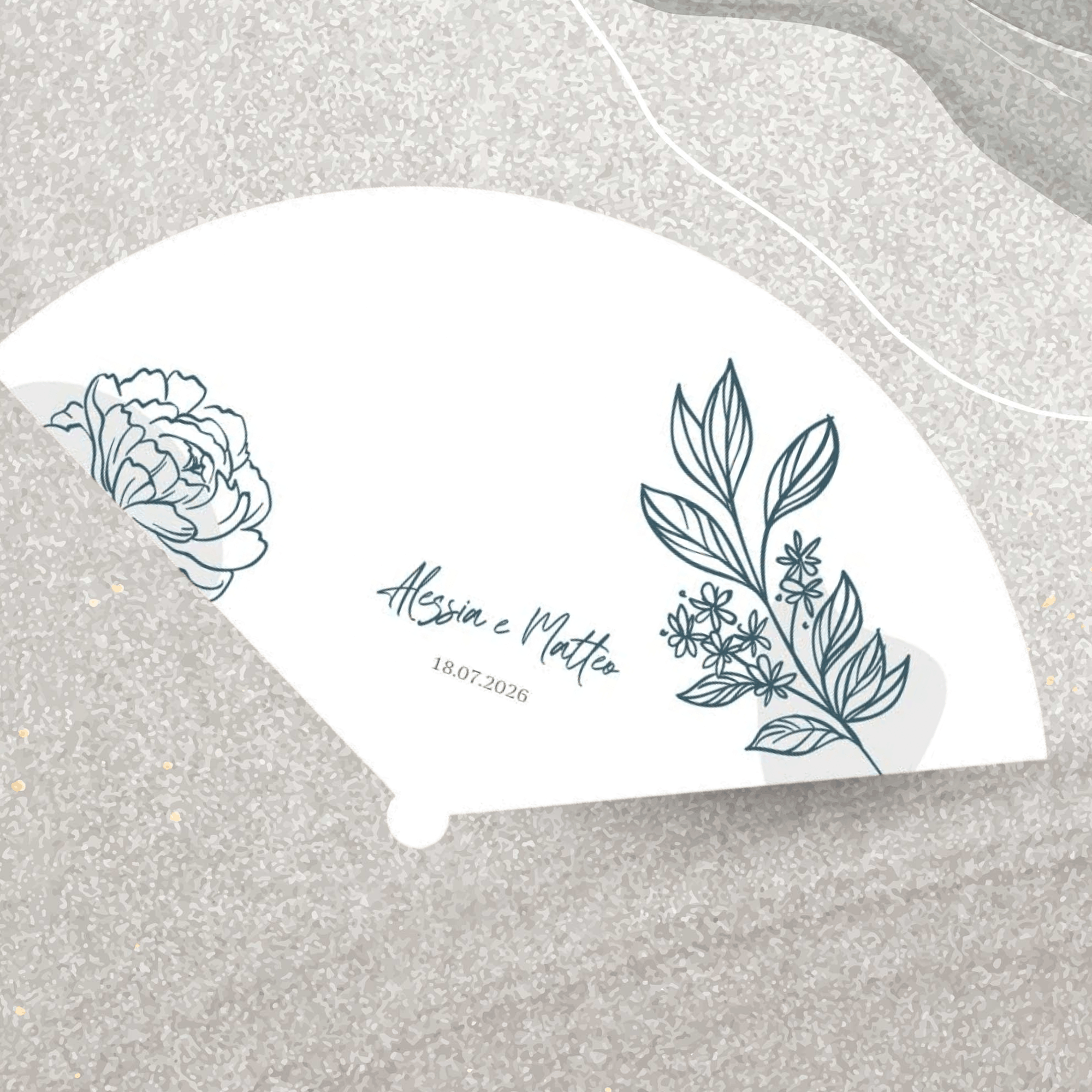 Ventaglio Matrimonio Coordinato personalizzabile